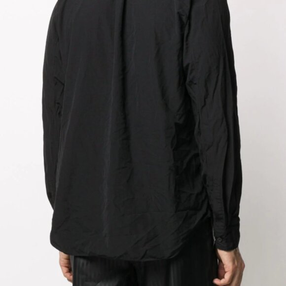 BNWT AW20 COMME DES GARCONS BLACK ZIP DETAIL SHIRT S - Picture 13 of 14